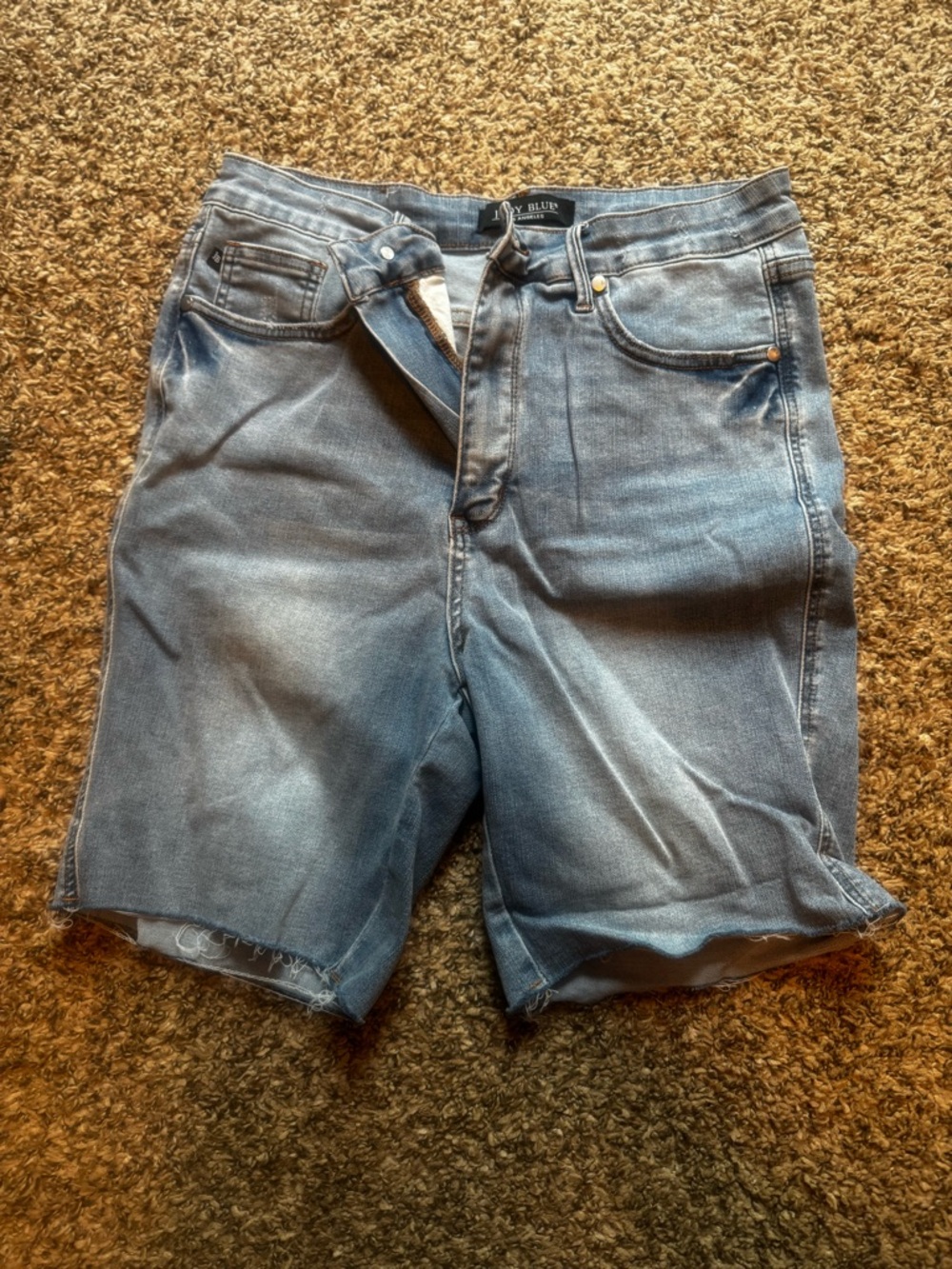 Judy Blue Light Blue High-Rise Denim Shorts